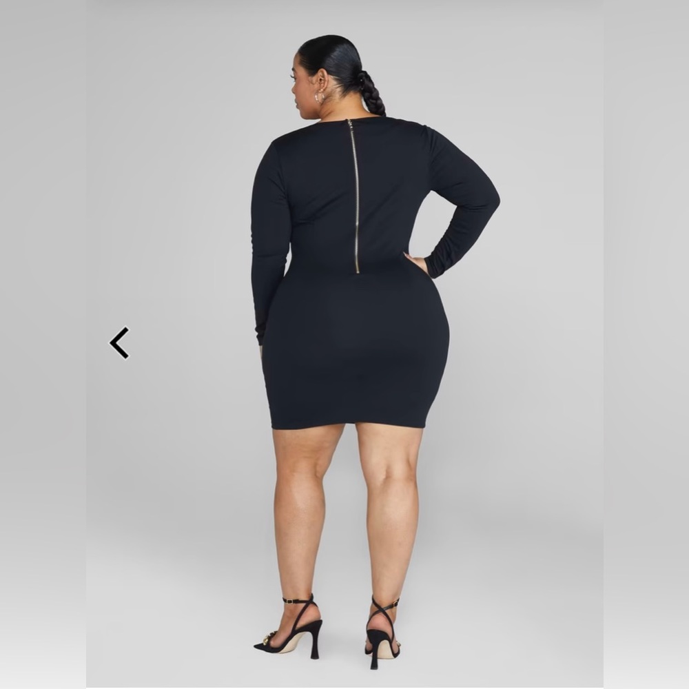 NWT Cutout Knit Bodycon Dress - Picture 3 of 3